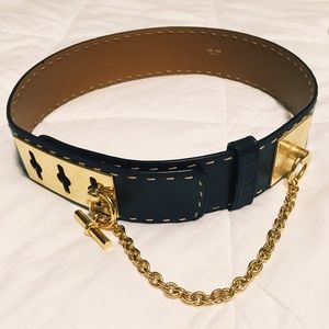 Authentic Vintage '80s Celine Italian Leather Belt
